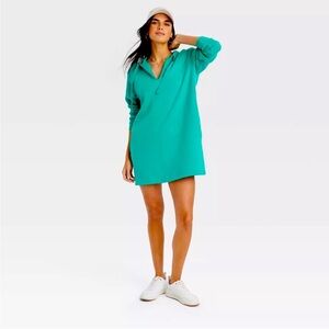 Universal Thread Teal Long Sleeve Dress
